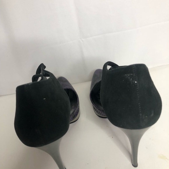 Bebe Black Ankle Strap Stiletto - Picture 5 of 9